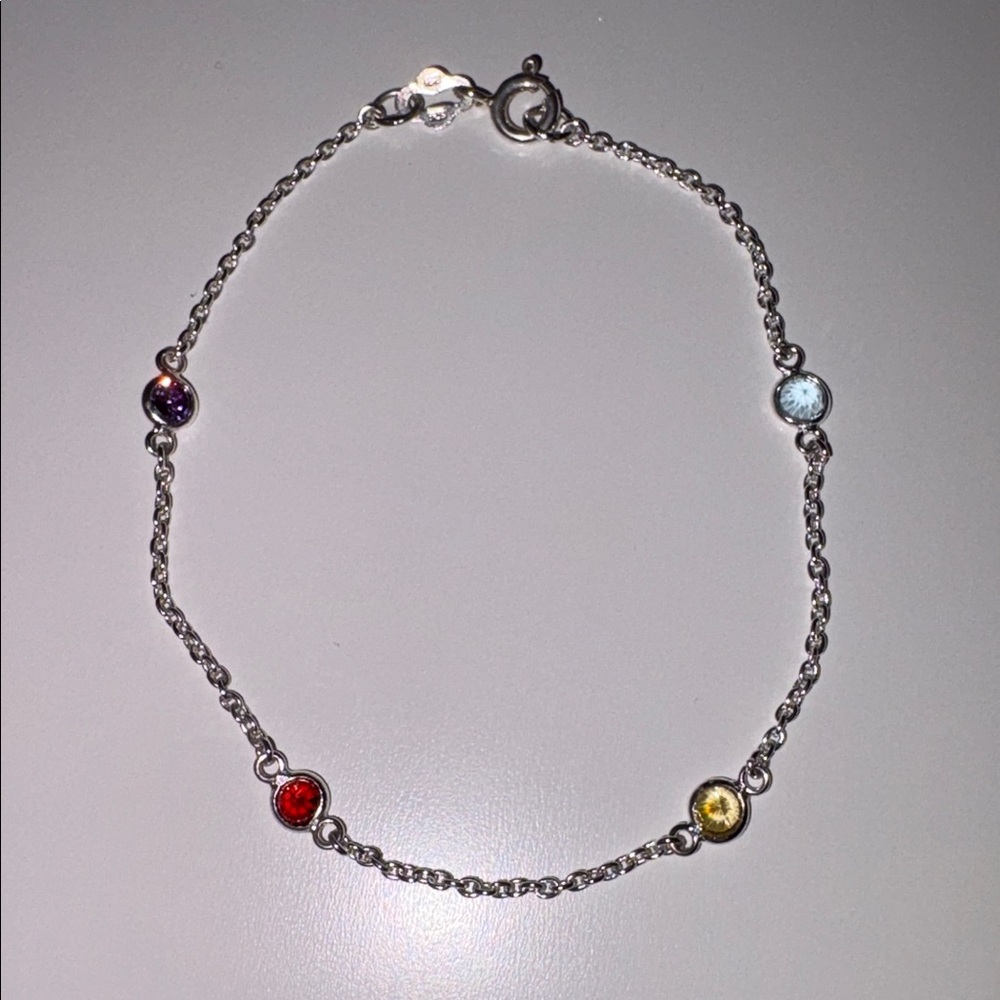 Sterling Silver Bracelet marked IBB 925 7.5” - Picture 6 of 6
